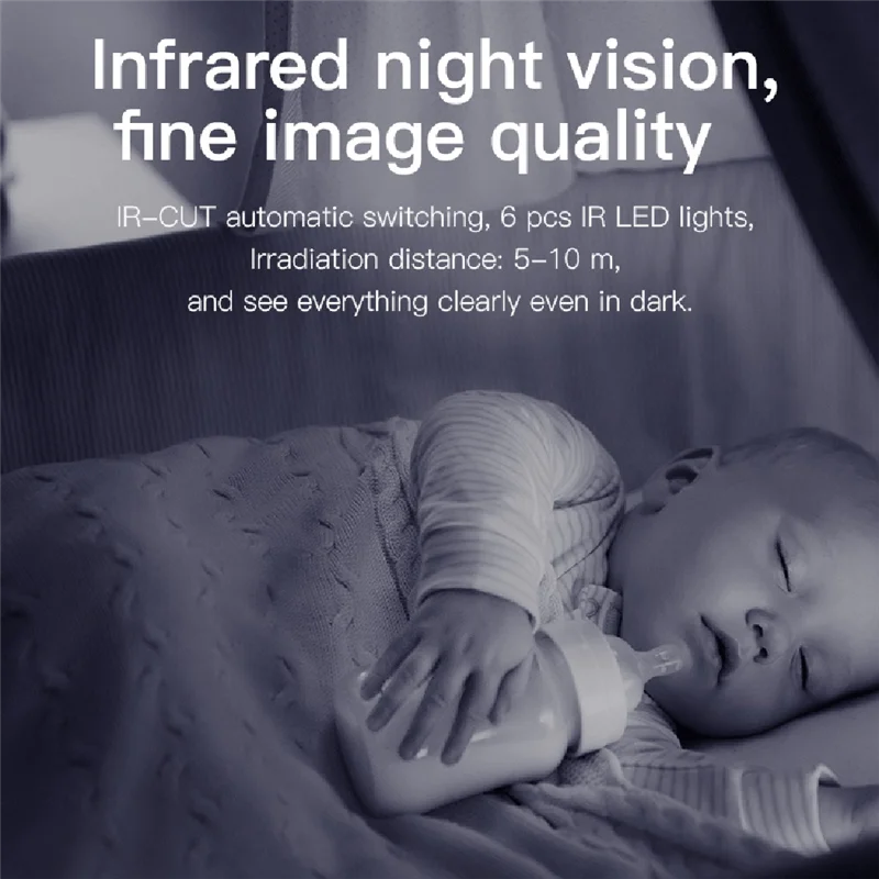 3MP كاميرا لاسلكية واي فاي PTZ IP كاميرا بشكل قبة إنذار الدخان كشف غائب أمن الوطن CCTV الاتصال الداخلي كاميرا مراقبة الطفل