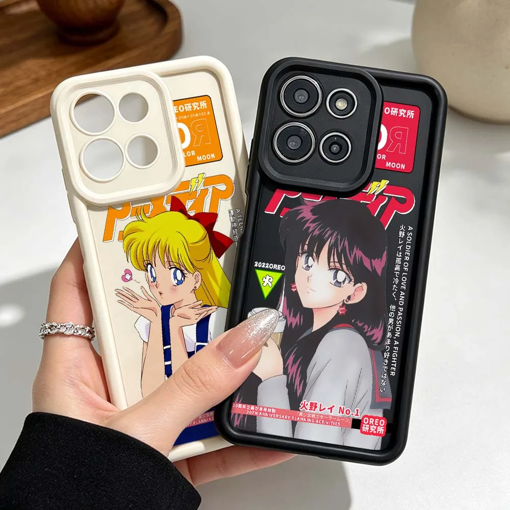 Coque de téléphone en silicone B-Battle Girl Anime pour Motorola Moto G86 G85 G75 G56 G06 Edge 70 60 50 Fusion Eye Ladder