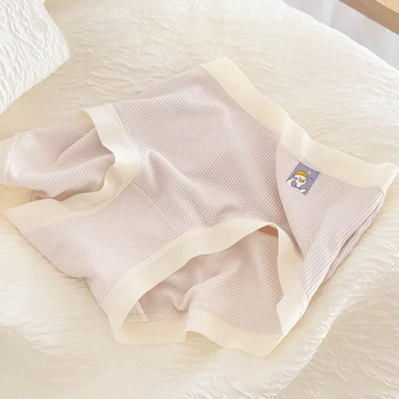 7PCS Teens Girls Solid Daily Panties Maiden Soft Comfort Antibacterial Briefs 8+y Young Child Clothing Thin Breathable Underwear