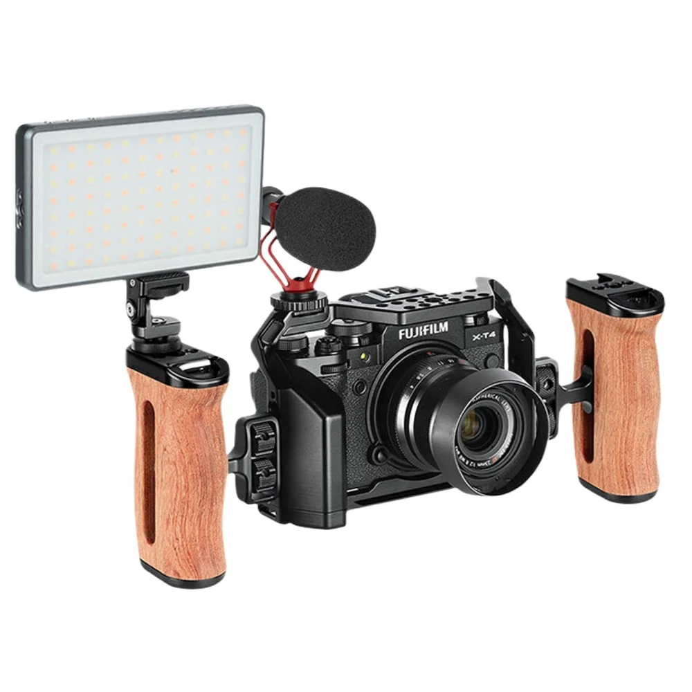 

Универсальная боковая рукоятка для DSLR-камер Sony/Canon/Nikon, деревянная мини-рукоятка с креплением 1/4 дюйма и холодным байонетом для фотосъемки