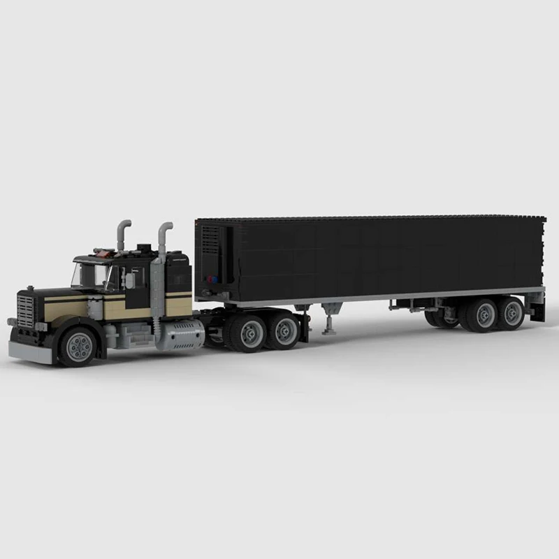 جديد MOC سموكي وThe Bandit شاحنة محرك الديزل ناقلة مقطورة جرار نموذج لتقوم بها بنفسك الأفكار الإبداعية لعبة طفل هدية التكنولوجيا كتلة #2