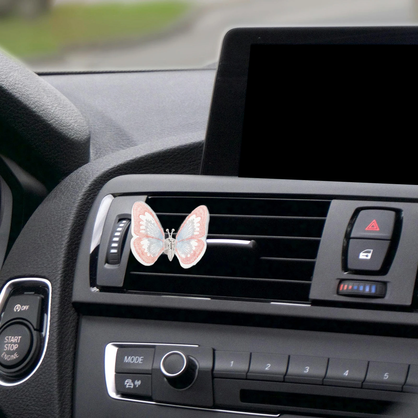 

1 Set Butterfly Shaped Air Vent Decoration Interior Ornament Cute Dashboard Accessories Durable Lightweight Car Decorations For