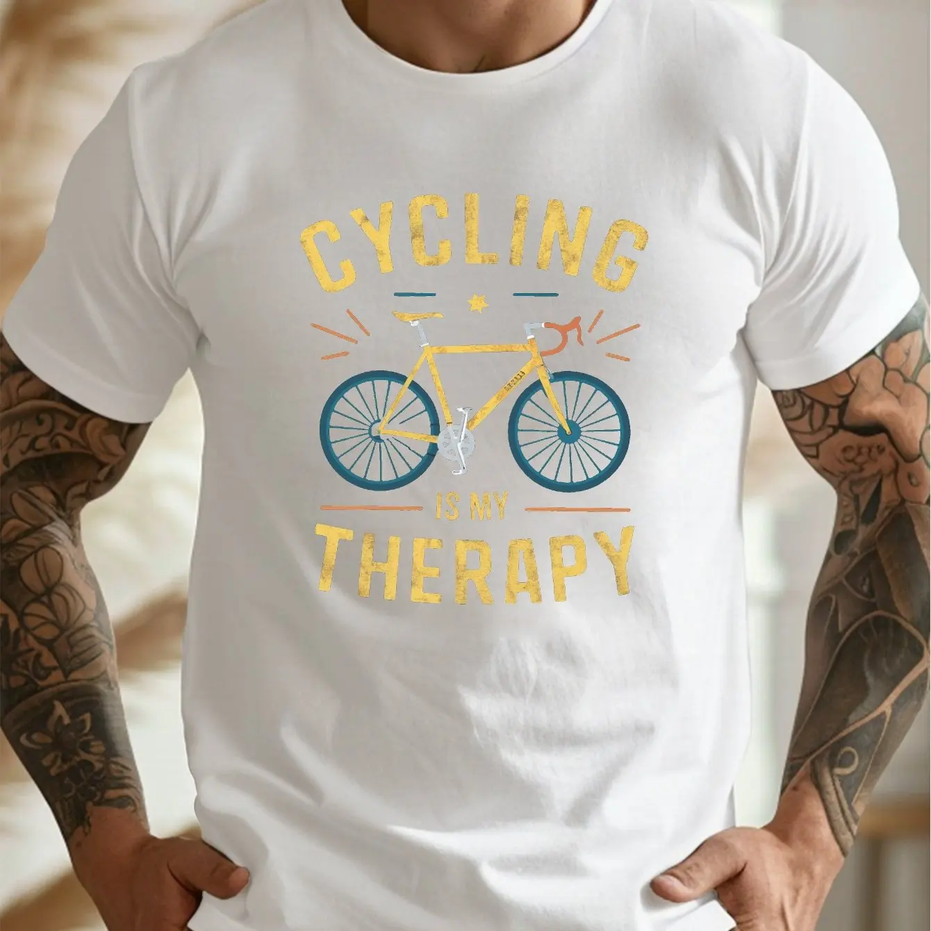 The Latest Men's Pure Cotton T-shirt for 2025: Cycling, Relaxing, Comfortable, Breathable, High-quality, Beach Trave