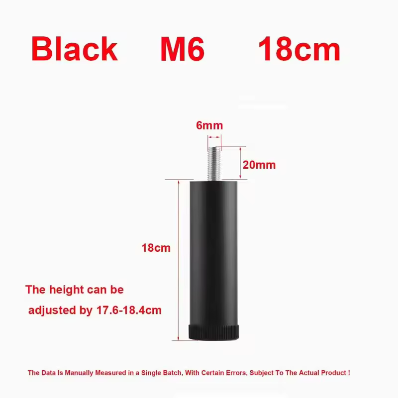M6 Furniture Height Increasing Foot Pads Washing Machines Refrigerators Shock-Absorbing Adjustable Support Legs - Image 18