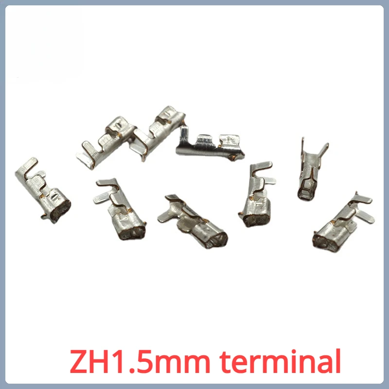 

100pcs Zh1.5mm terminal Pitch 1.5mm Continuous Winding Terminal Languette Connector Cold Crimping Head Phosphor Copper Terminal