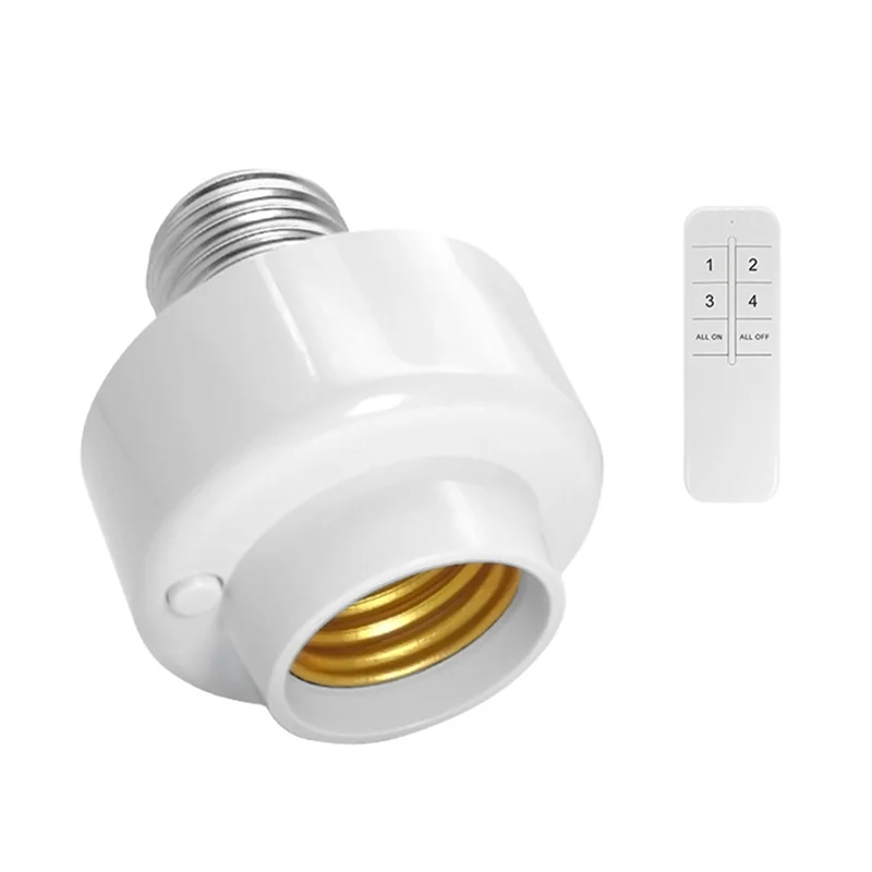 【플래시 딜!】Wifi Smart E26 E27 배선이 필요 없는 램프 홀더 앱 원격 제어 타이머 지원 Alexa/Google 홈 및 기타 음성 제어