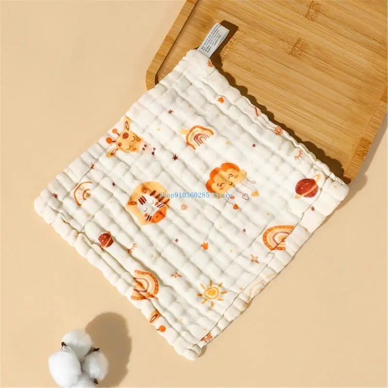 K9FF Asciugamano assorbente a 6 strati in garza, panno per ruttini, regalo per neonati