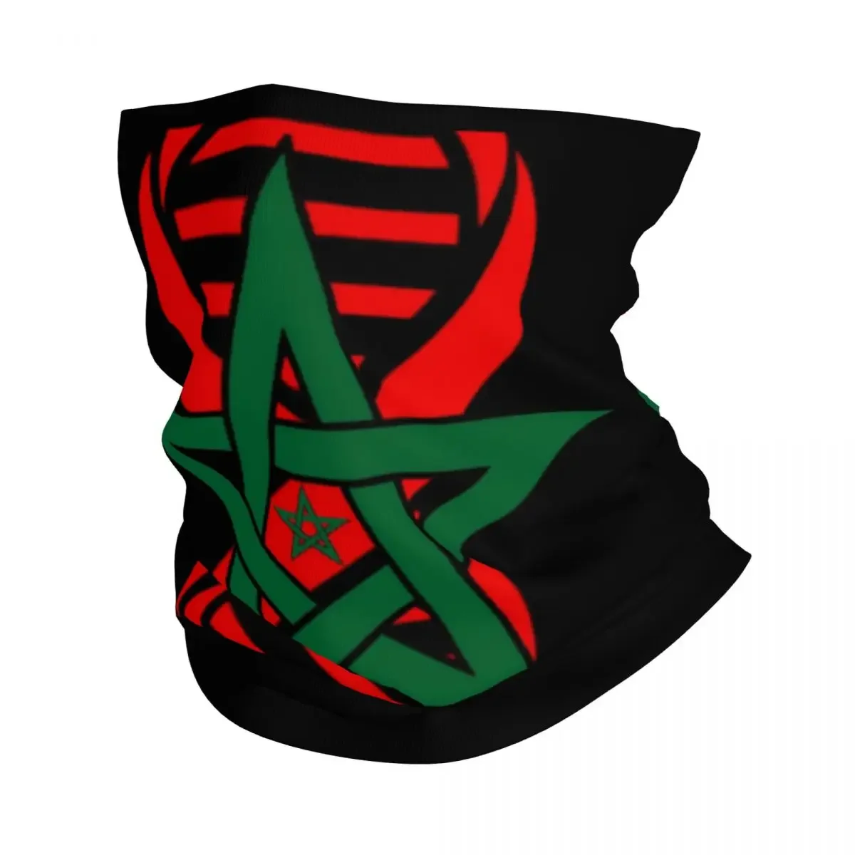 Moroccan Flag Its In My DNA Morocco Bandana Neck Warmer Women Men Winter Ski Tube Scarf Gaiter Face Cover