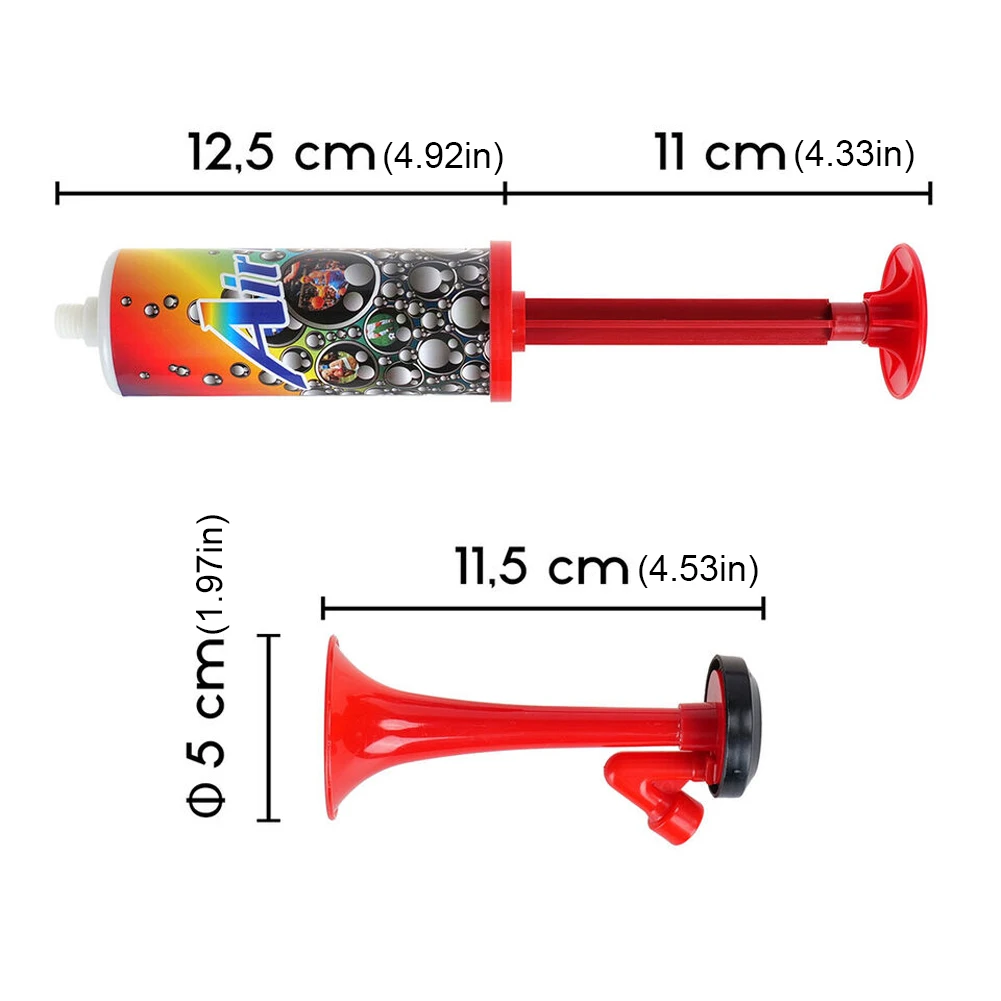 Trompettes à pression d'air réutilisables, klaxon de football portable, acclamations, événements sportifs, fêtes d'anniversaire, 1 à 10 pièces