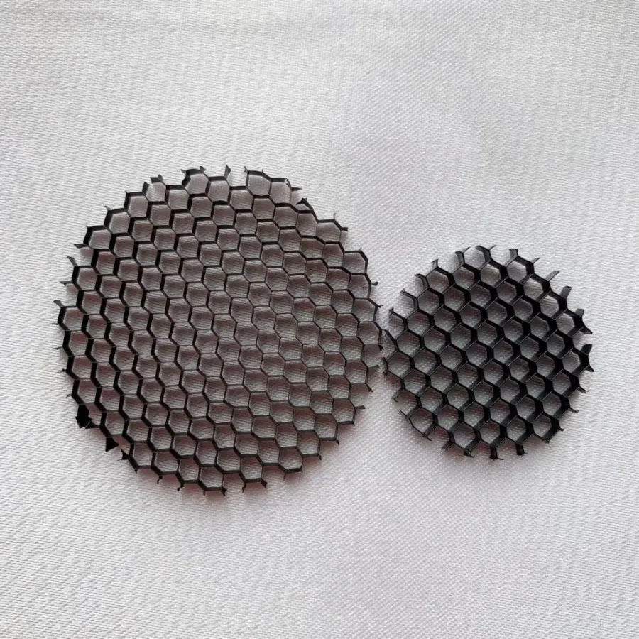 Scope Black Aluminum Grille LED Light Round Honeycomb Mesh Cover Anti-glare Anti-dazzling 23-65mm