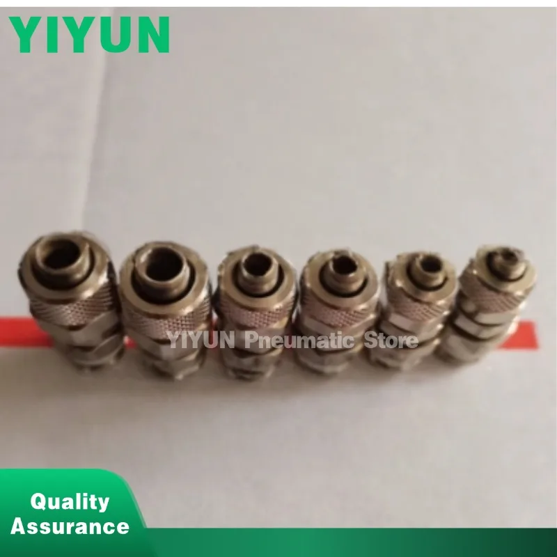 10pcs 1580 8/6-6/4，10/8，12/10，Pneumatic Male Thread Quick Connector 1590 10/8-8/6，8/6-6/4 Joint YIYUN