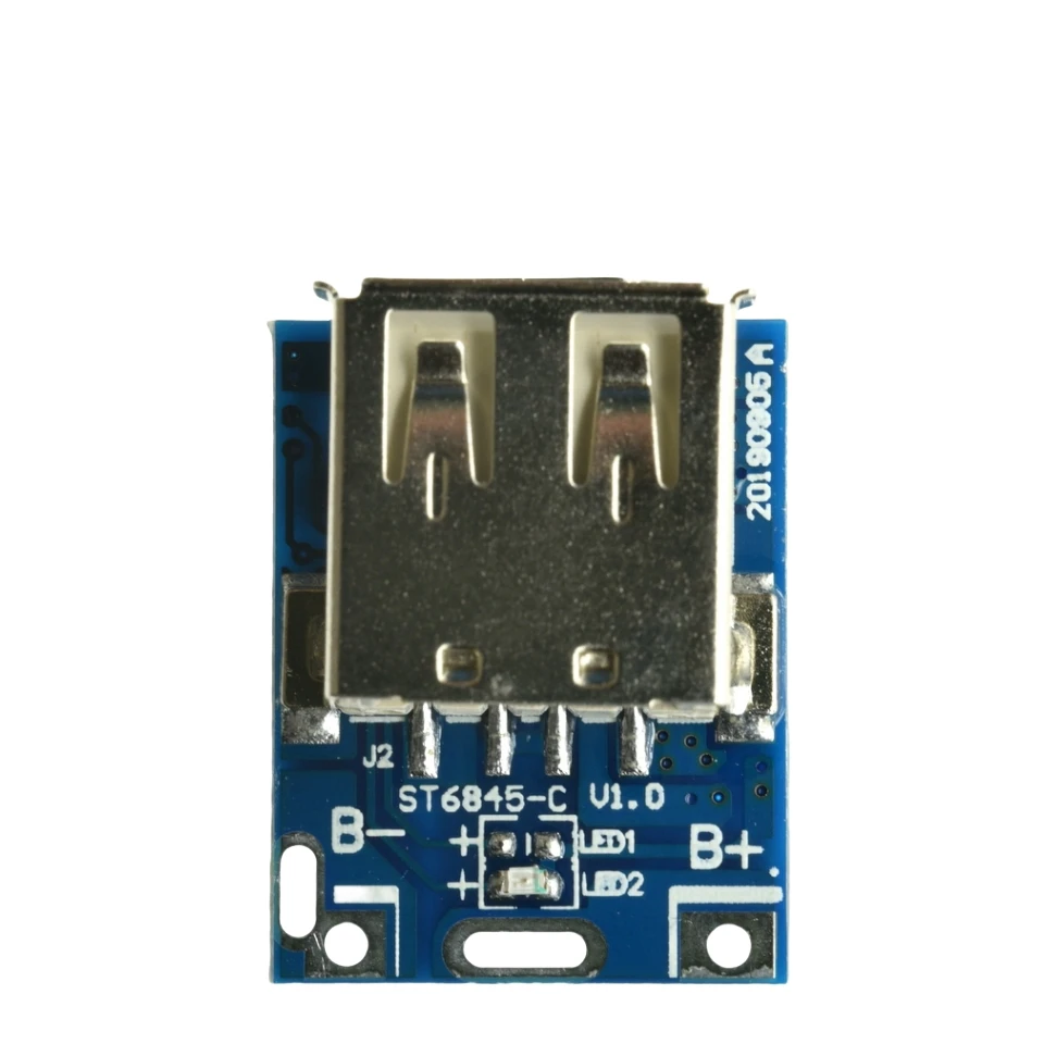 5V 1A Boost Step-Up Strommodul Micro USB Typ-C Lithium-Batterie-Ladeplatine Überladeschutz LED-Anzeige 134N3P DIY – Detail 4