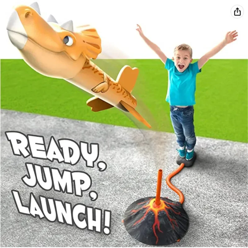 Kids Rocket Launcher Step Pump Power Air Pressed Stomp Outdoor Family Games Skyrocket Birthday Gifts Sports Toys For Children