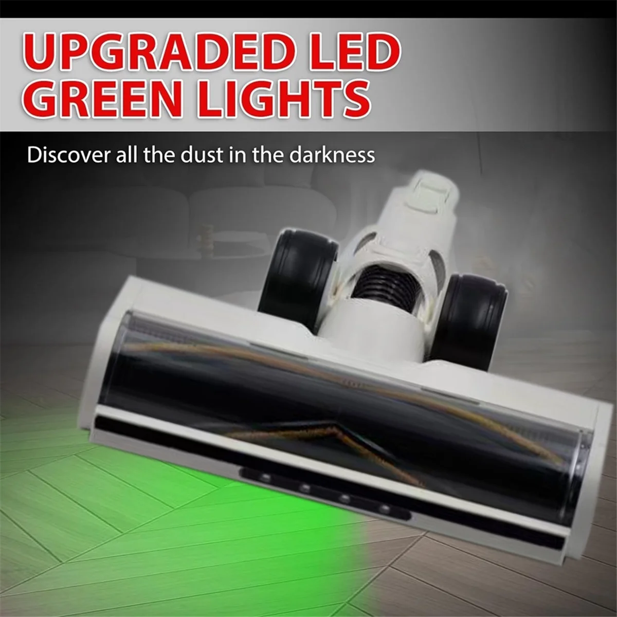 FZFZ Per R10 R20 R30 T20 T30 Aspirapolvere Testina per pavimenti in legno con luce di ispezione ottica a LED verde