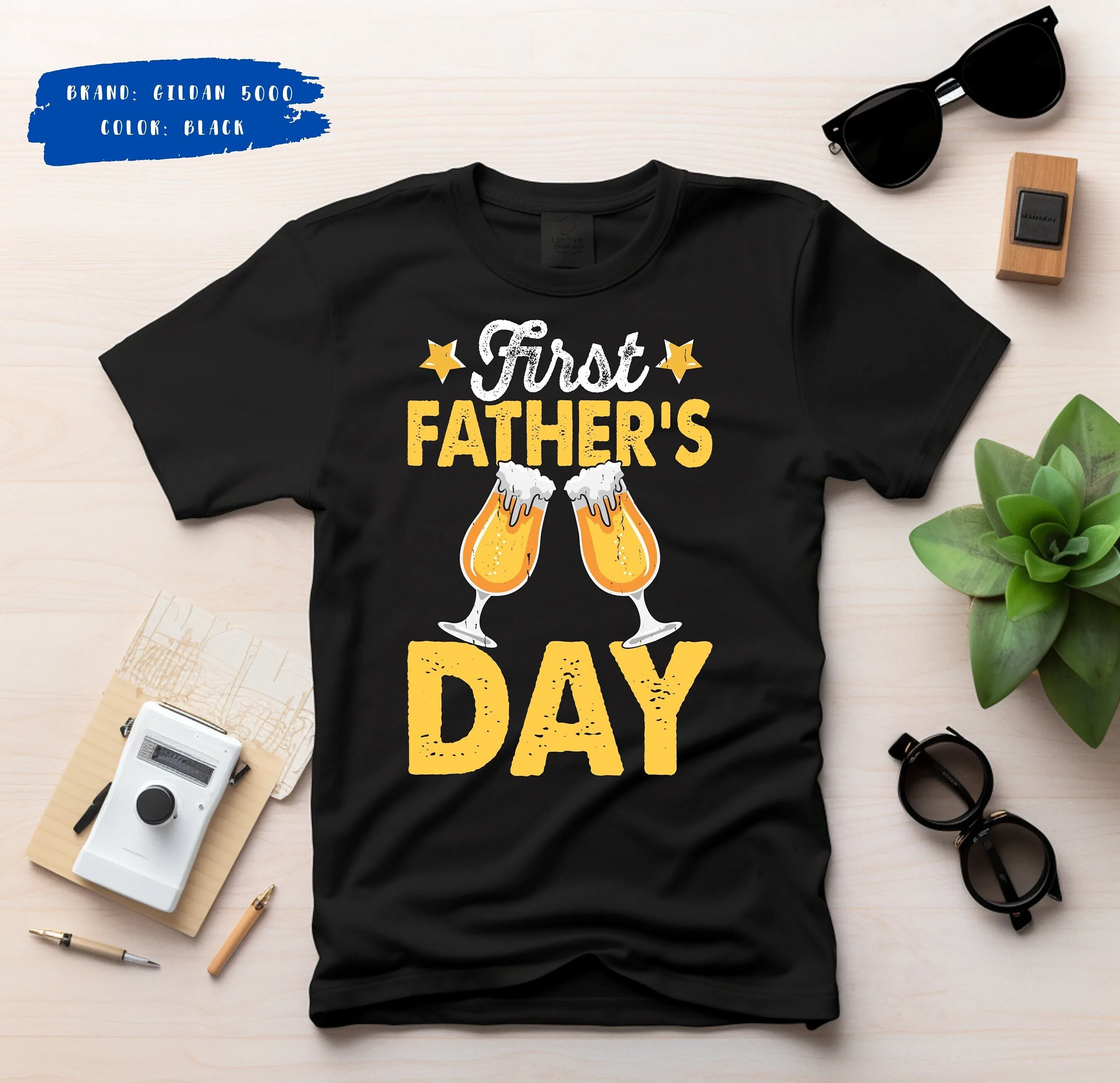 

First Father Day T Shirt For Funny Daddy Dad New Pregnant