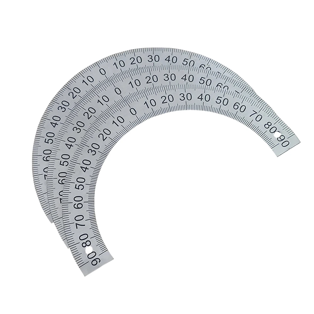 1 pezzo 60MM 80MM 120M 240MM quadrante a semicerchio scala di identificazione quadrante grado graduato goniometro 180 gradi per macchina utensile