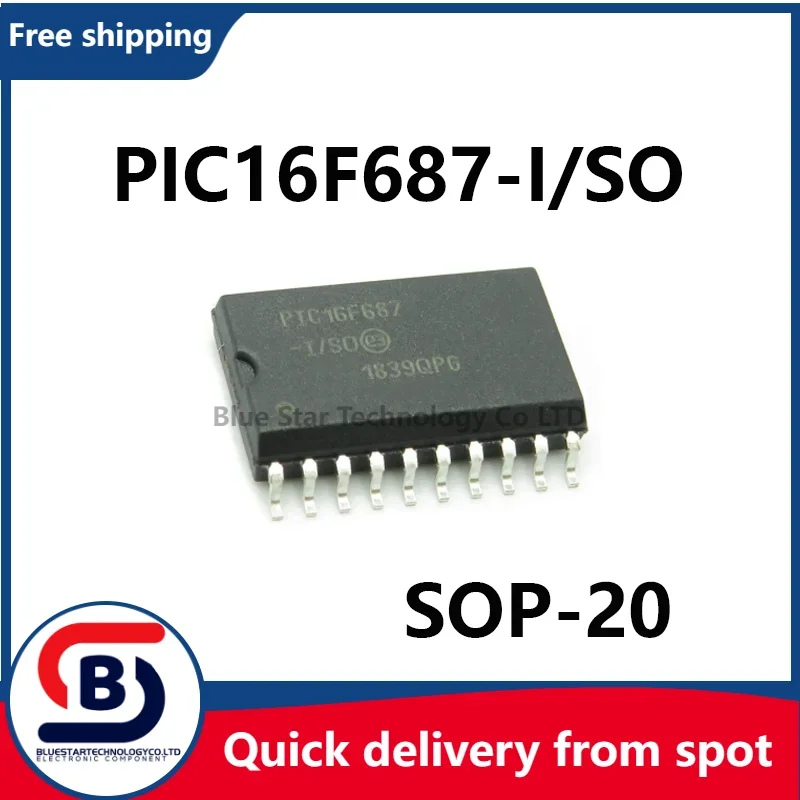 

Бесплатная доставка 10-50 шт./лот PIC16F687-I/SO PIC16F687 16F687 SOP-20 Быстрая доставка по месте