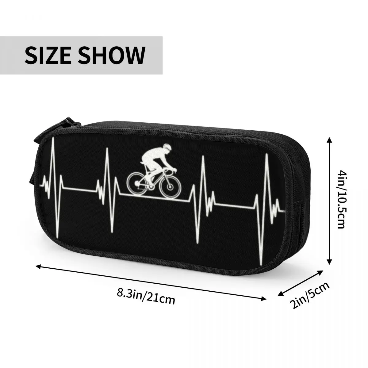 Imagem -04 - Kawaii Lápis Cases para Estudantes Grandes Estojos de Armazenamento Mountain Bike Pouch Road Cyclist Biking Personalizado Estudantes Papelaria