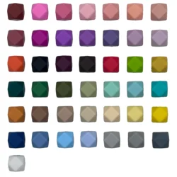 10/20/50pcs14mm Hexagon silicone beads DIY making bracelets necklaces key chains and car decoration chains decorative beads