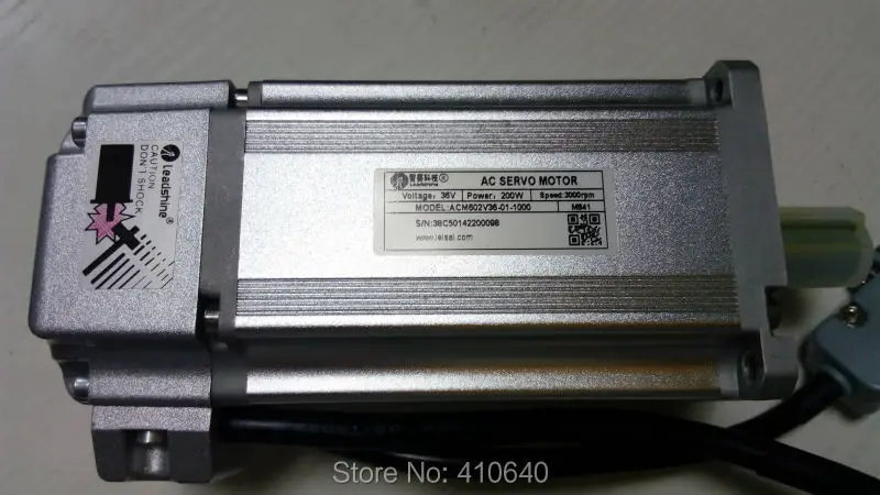 정품 Leadshine ACM602V36-1-1000 200W 브러시리스 AC 서보 모터, 1000 라인 엔코더 및 4,000 RPM 속도 무료 배송