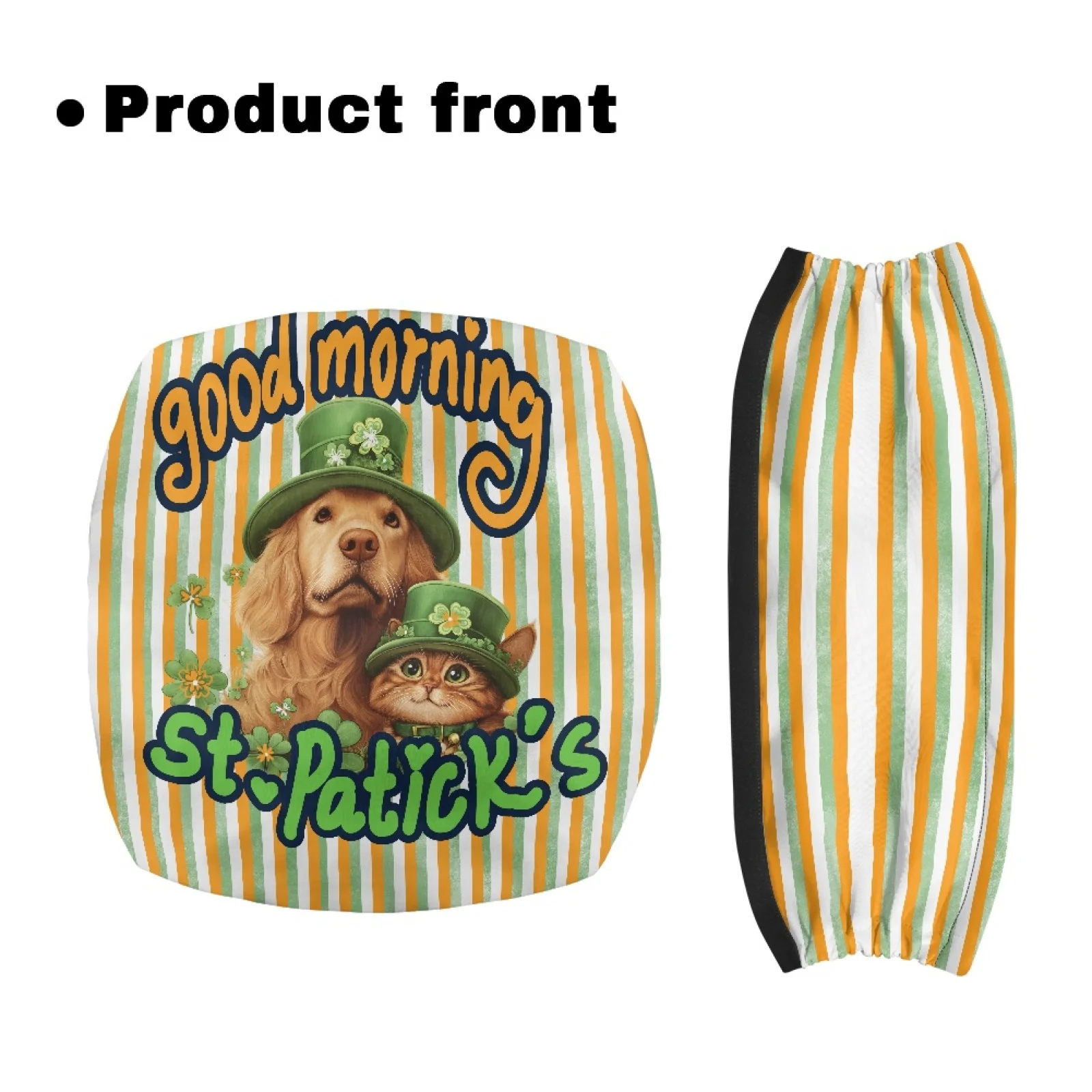 Coloranimal Striped St. Pardella 2 Pieces Walker Seat Cover Rollator Seat Back Cover for The Elderly Travel