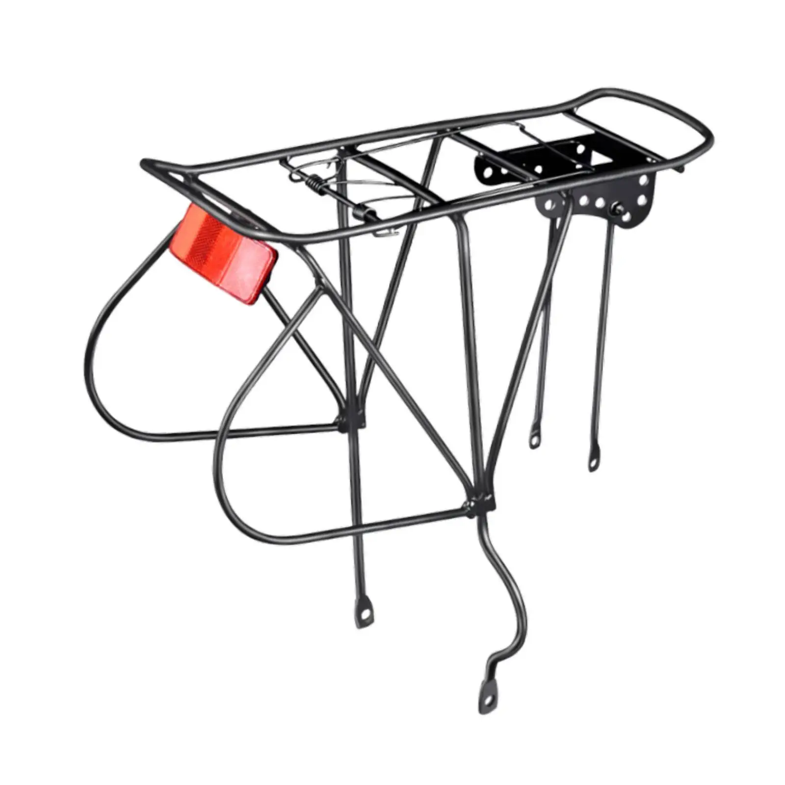 Adjustable Bicycle Rear Luggage Rack Sturdy Cargo Carrier Pannier Holder for Transporting Essentials on Mountain and Road Bikes