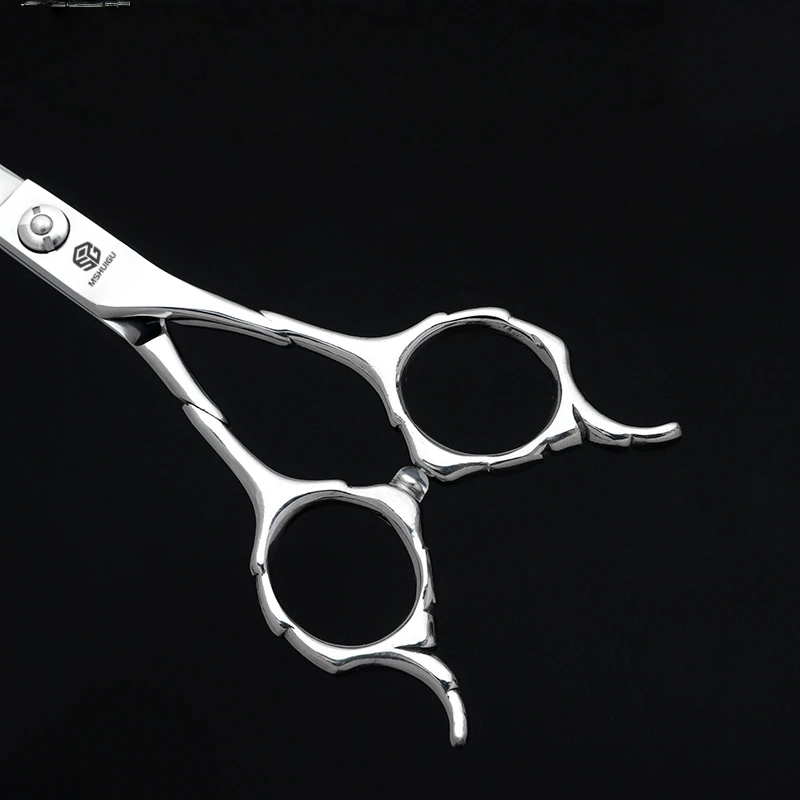 

MSHUIGU 6-inch Professional Barber Scissors 440C Steel for Wet And Thin Hair Domestic Hairdressing Salon Use