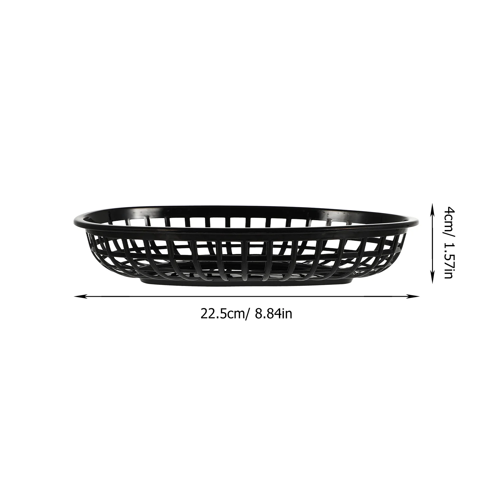 4개 플라스틱 간식 바구니 타원형 과일 트레이 일상용 기능성 보관 프렌치 프라이 빵 간식 장식용 테이블