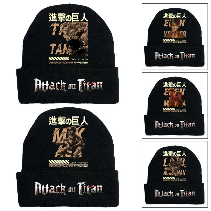 chapeu-de-malha-attack-on-titan-moda-masculina-e-feminina-inverno-calor-a-prova-de-frio-desenho-animado-ciclismo-ao-ar-livre-esporte-chapeus-de-hip-hop