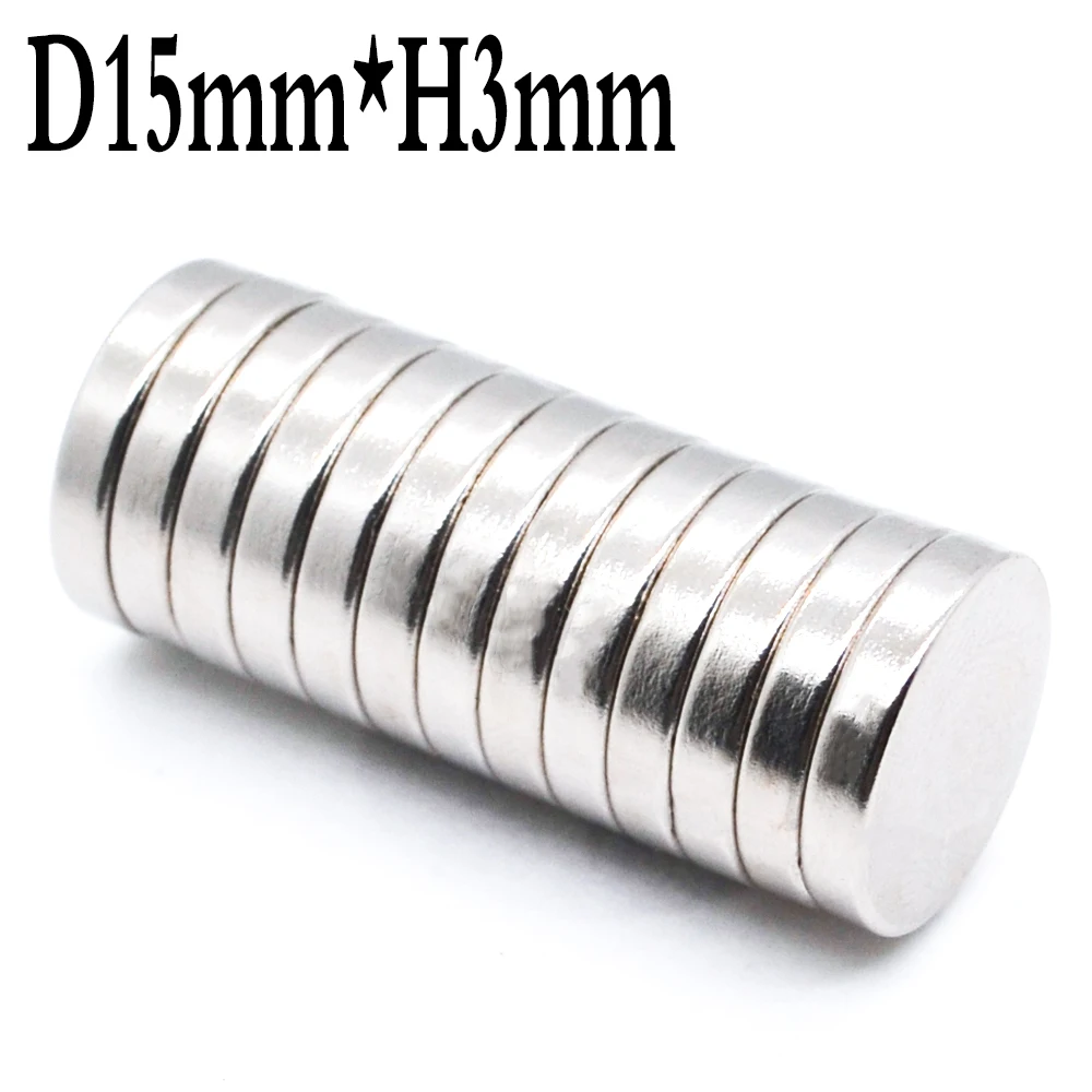 2-500pcs magnet 15 * 3 patch strong magnet round 15x3mm high strength neodymium magnet small magnet