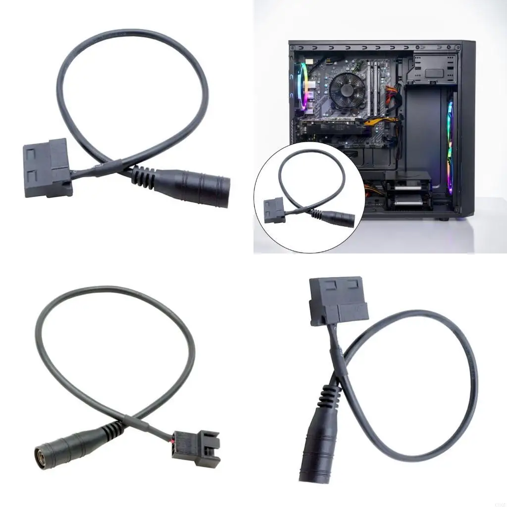 

C90F 4pin вентиляционный адаптер с портом DC5521 Надежный охлаждающий раствор небольшой размер