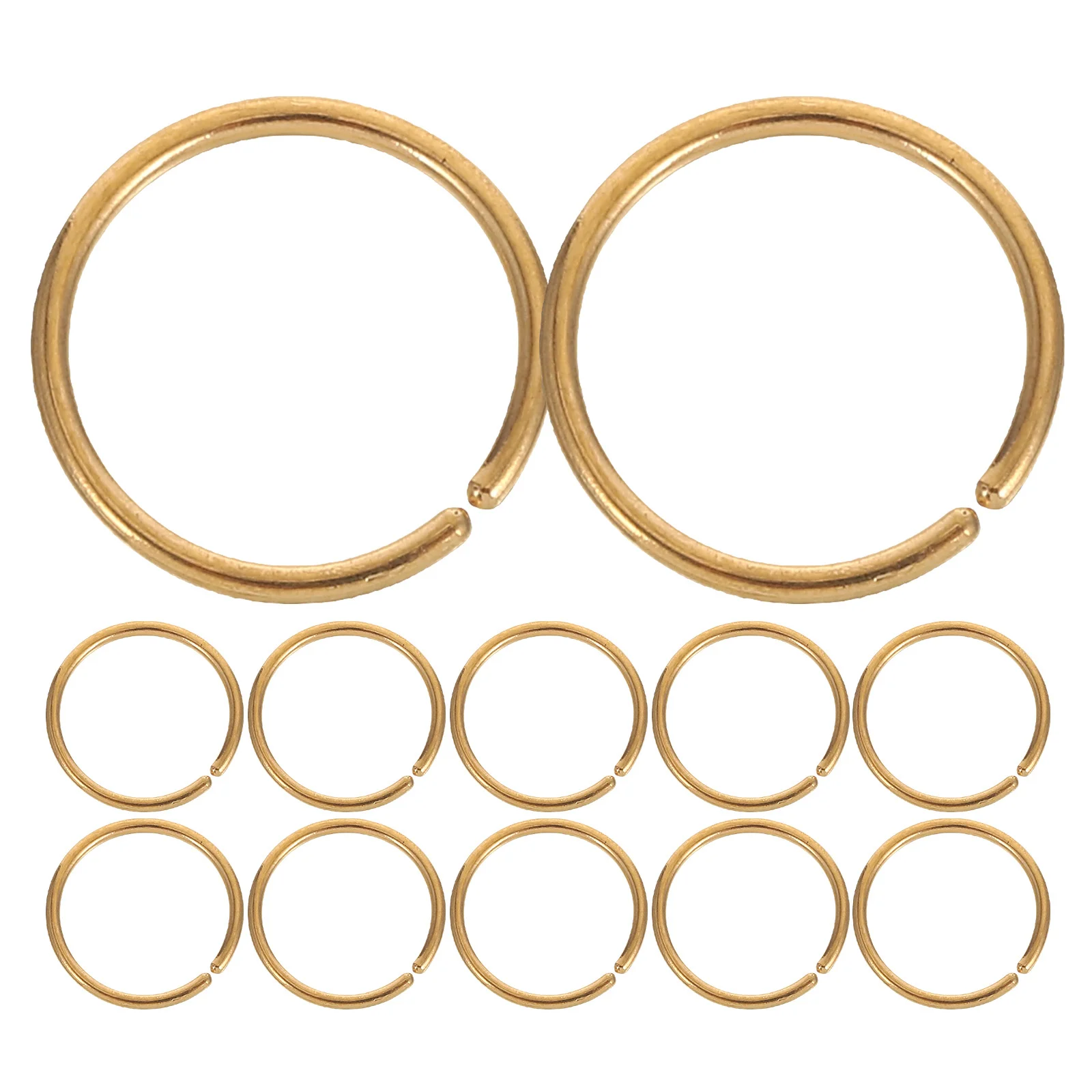 

30Pcs Stainless Steel Nose Hoops Minimalist Seamless Safe Nose Rings Piercing Jewelry Comfortable Jewelry