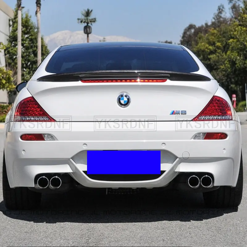 For BMW 6 Series E63 And E64 Convertible Not For E64 Carbon Fiber Rear Trunk Spoiler Tail Wing 04-09 Car Styling Rear Wing