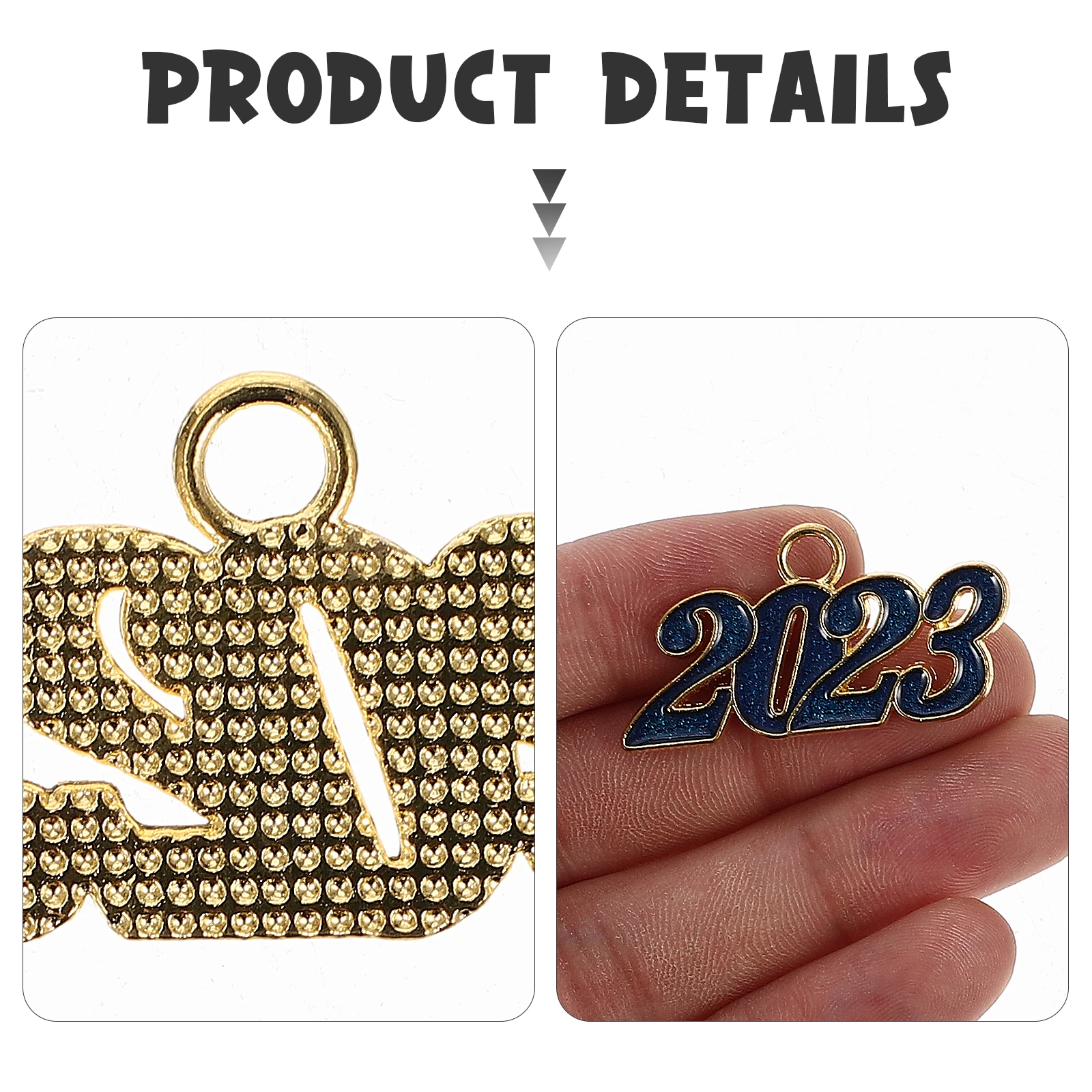 

25 Pcs The Gift Colorful Digital Pendant Cute Charms for Jewelry Making Crafting Supplies Golden Necklaces Bracelets