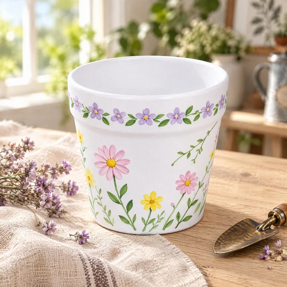 12 Piece Plastic Flower Pot Set 7.8 x 6.8 cm for Indoor Plant Starters Terrarium Components and Tabletop Gardening