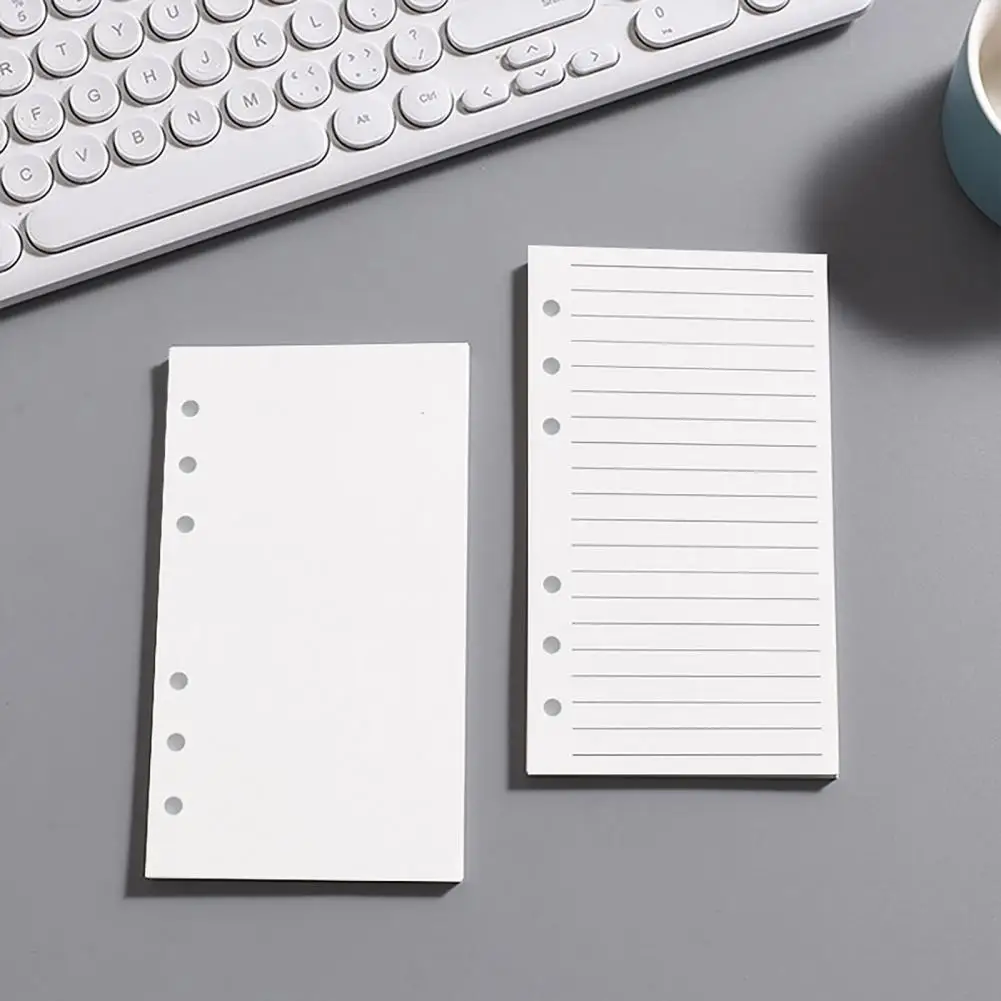 120 Sheets A6 Loose Leaf Paper Refillable Notebook Inserts Smooth Writing Inserts Detachable Planner Pages For Daily Planning