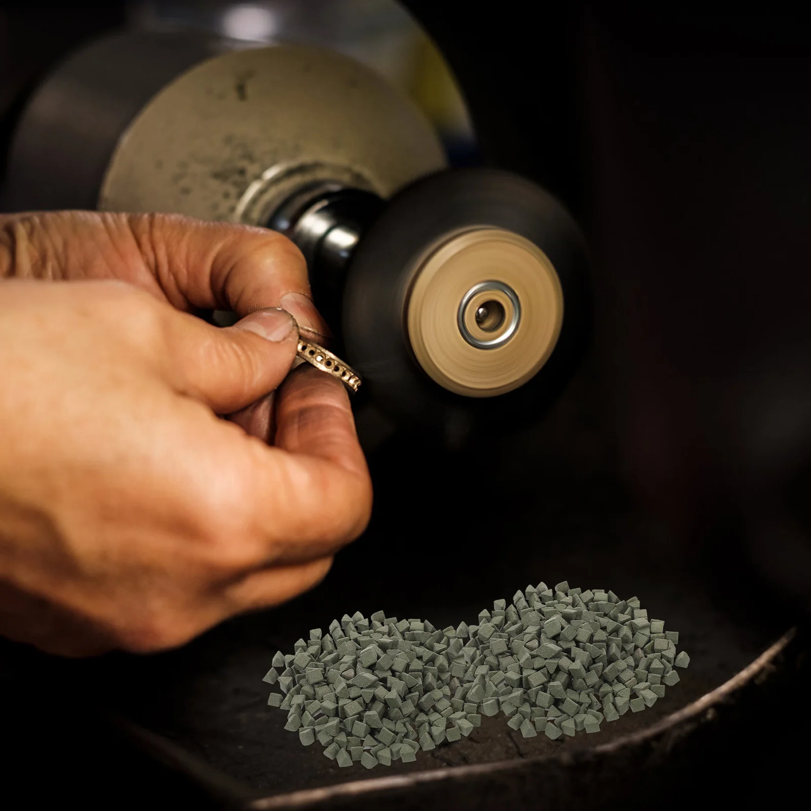 

1 Bag Ceramic Triangle Abrasive Polishing Media For Jewelry Grinding Tumbling Supplies Diy Craft Fast Buffing Tool Sanding Disc