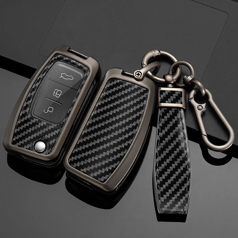 

Car Key Case Cover For Ford Focus 2 3 MK3 Mk4 Mondeo Mk5 Mk4 Fiesta Mk8 MK3 MK7 Puma Explorer Ecosport Kuga C MAX Bronco Mustang