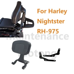 Multi-Purpose Driver Passenger Backrest Black Chrome For Harley Nightster RH-975
