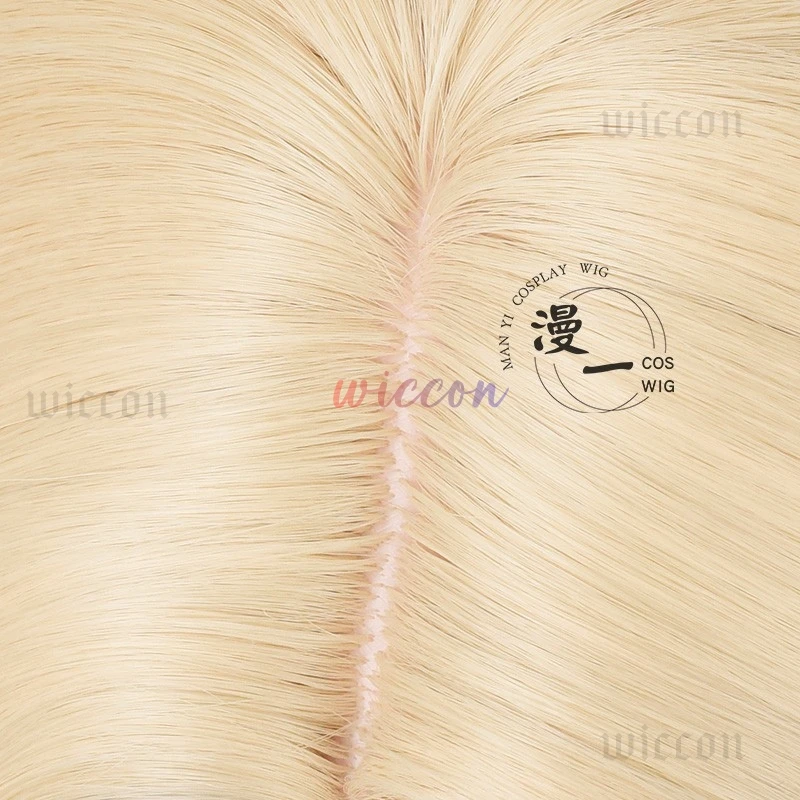 Peluca de Cosplay Luka de alta calidad, 30cm, cuero cabelludo dorado de leche corto, pelo sintético resistente al calor, pelucas de Cosplay de Anime, conjunto de guantes