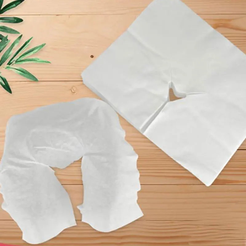 Colcha desechable no tejida, reposacabezas, almohada de papel para salón de belleza, Spa, cama, cubierta de mesa, nueva