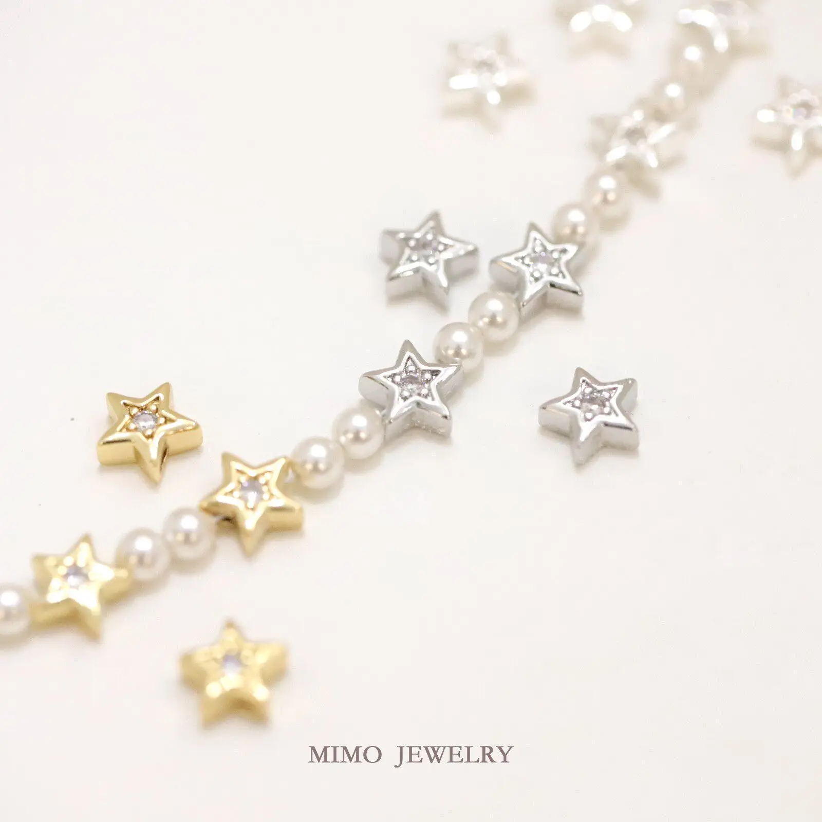 

Латунные позолоченные бусины-разделители со звездами из циркона со сквозным отверстием, рассыпные бусины для изготовления ювелирных изделий, аксессуары для браслетов и ожерелий своими руками