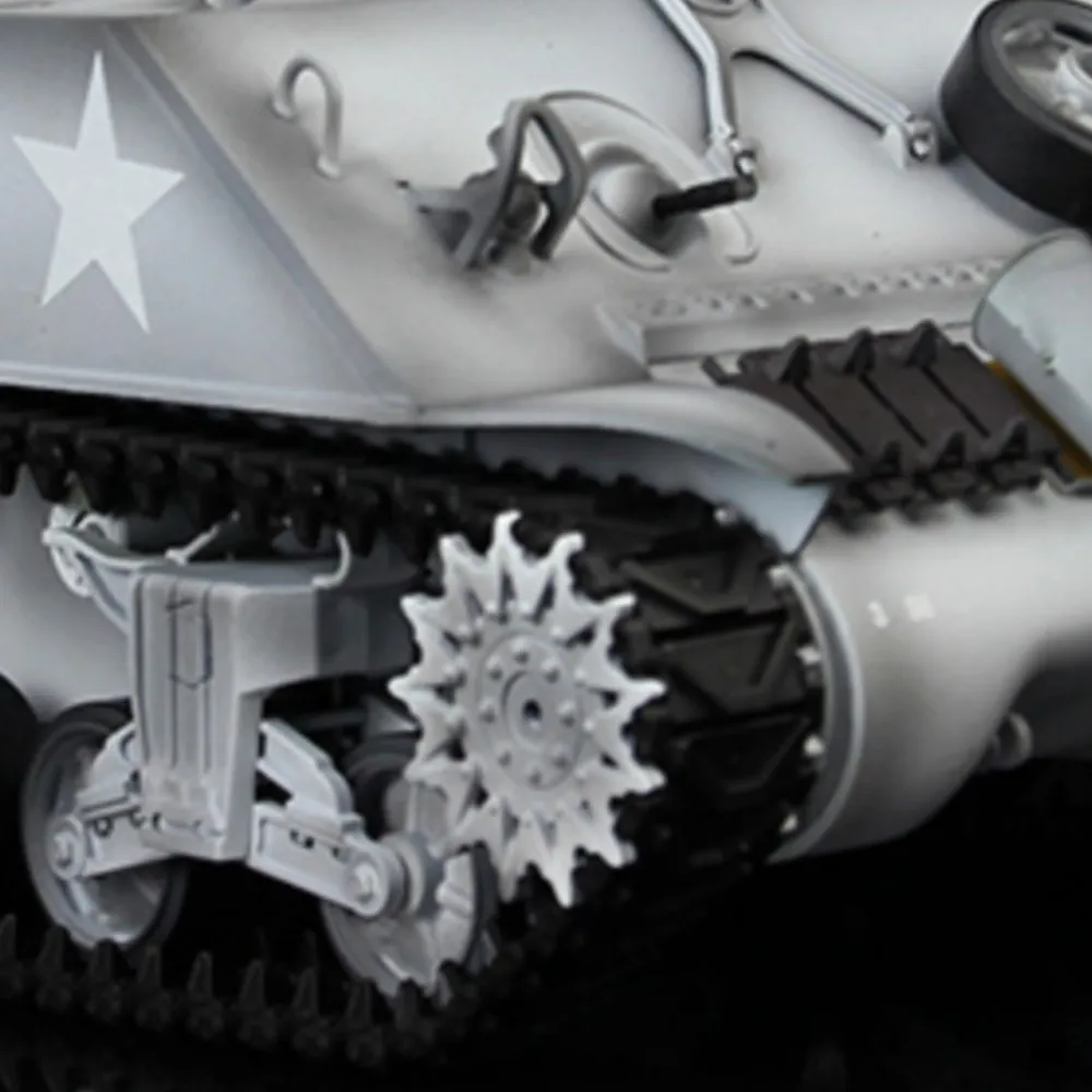 

Toys 1/16 Heng Long Upgraded Ver Snow 7.0 M4A3 Sherman RC Tank 3898 360° Turret Barrel Recoil Metal Tracks Motor Idlers TH17697