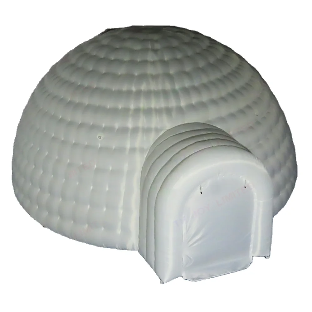 Large 10-meter diameter inflatable igloo dome tent for outdoor activities
