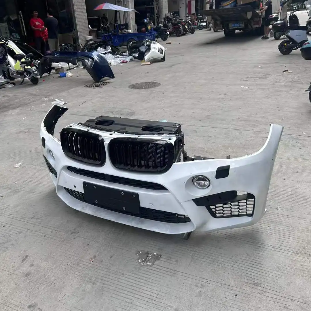 Remanufactured High Quality Carbon Black Front Bumper for X5/X6 Models 2007-2022 Bolt-On Installation 6-Month Warranty