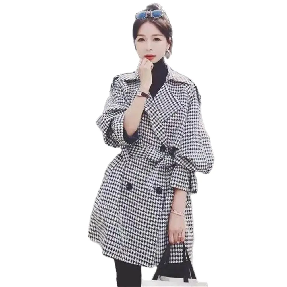 

Autumn and Winter 2024 New Women's Woolen Coat Street Warm Tunic Trench Coat Winter Coat for Women Coats and Jackets Women