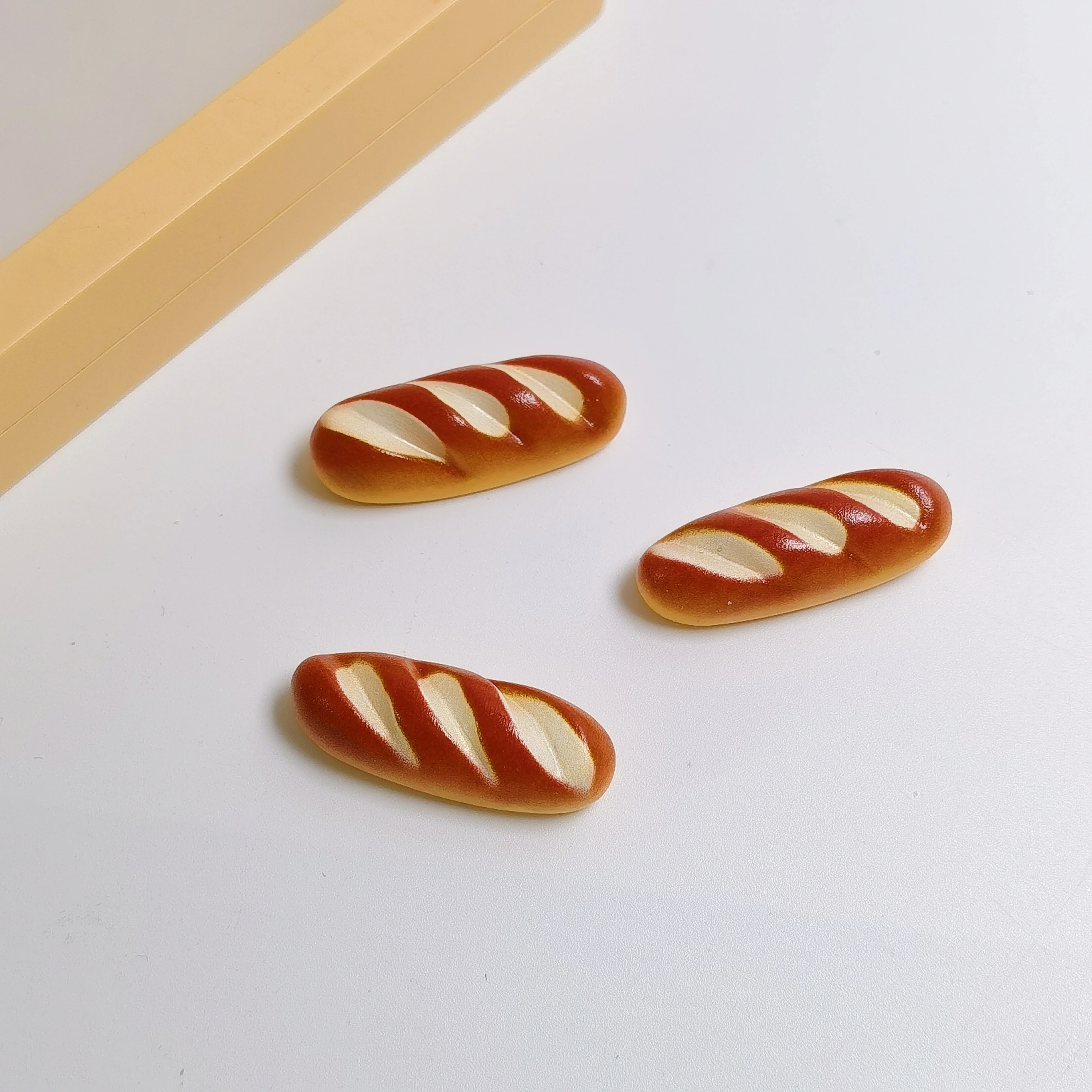 Bread Croissant Cartoon Resin Flatback Diy Decoden Phone Case Charms Handmade Resin Accessoreis