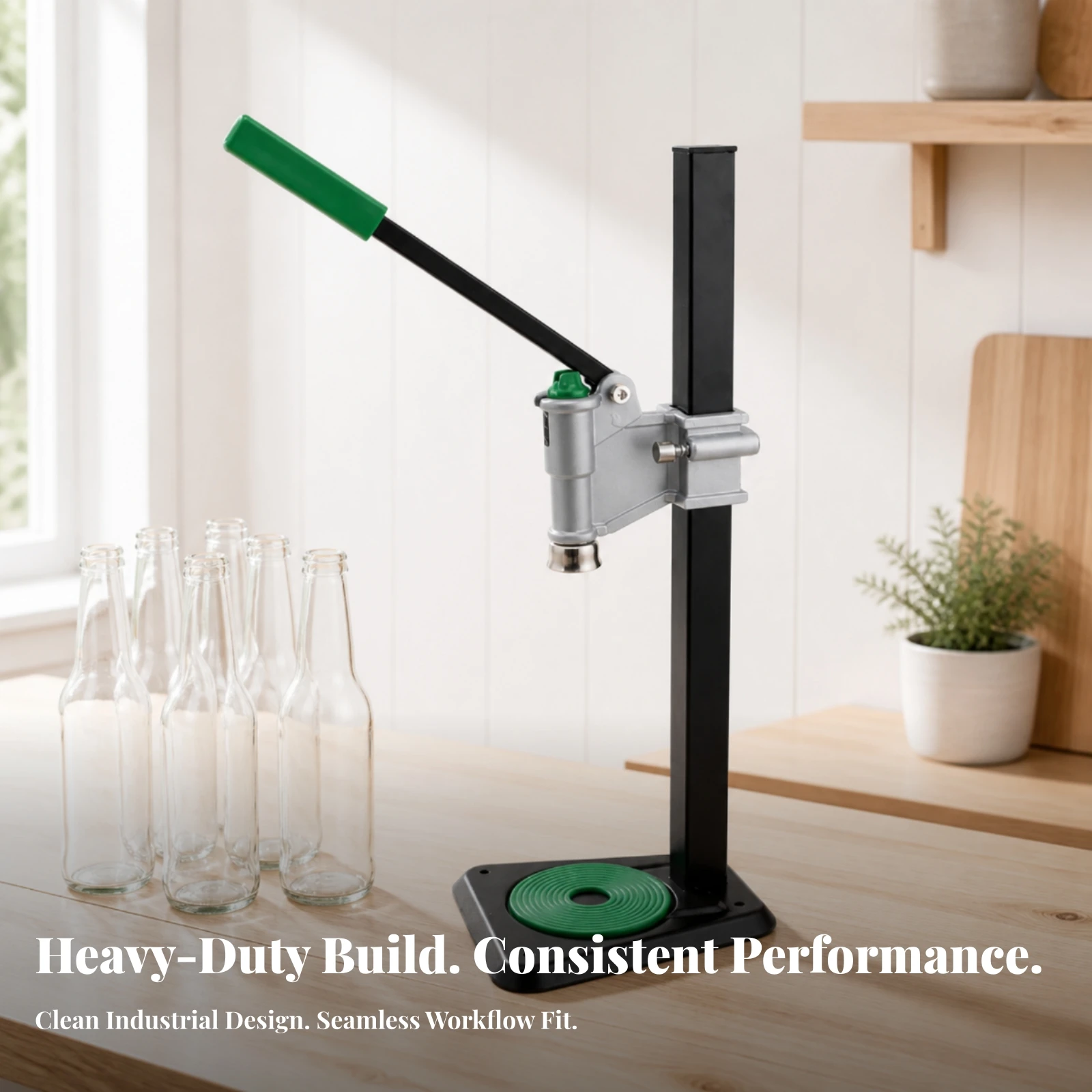 Home Security Usa - Handmatige flesafdekmachine, handbediende flesafdekmachine, kroonkurkafdekmachine, robuust