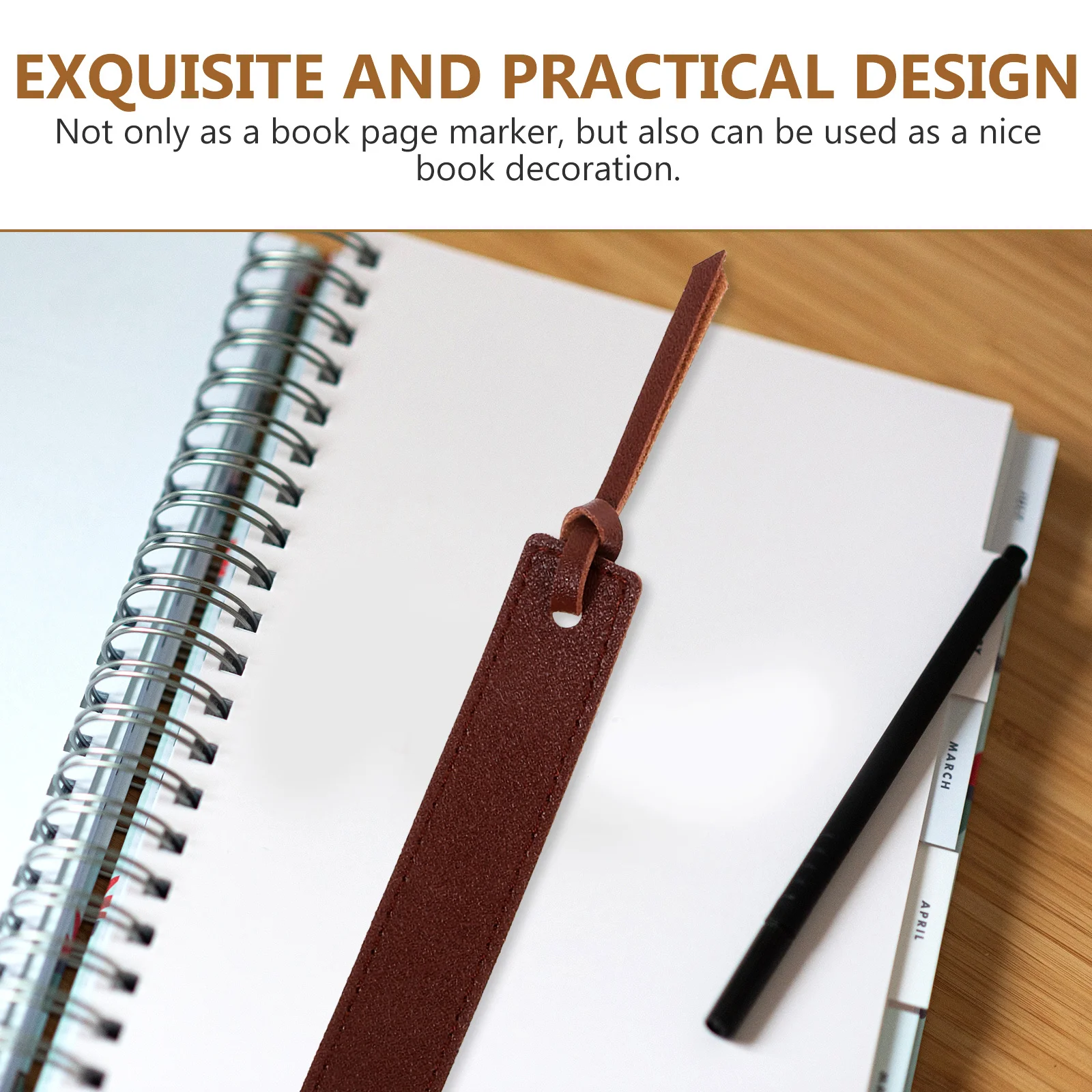 

4Pcs Bookmarks PU Page Markers for Reading Book Tabs Students Teachers Reusable Bookmark Decorative Book