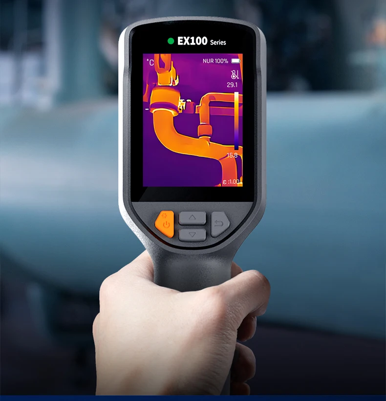 EX100 infrared thermal imager thermometer high definition and high precision floor heating water pipe direction leak detector